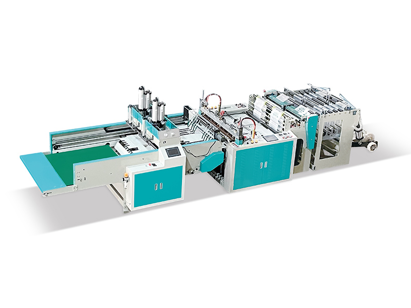 500*2 Model Double Channels High Speed Bag Making Machine With Auto Puncher (Steel Plate, Stepping Motor)